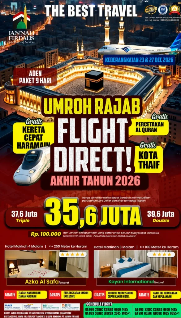 Paket Aden Direct – 9 Hari