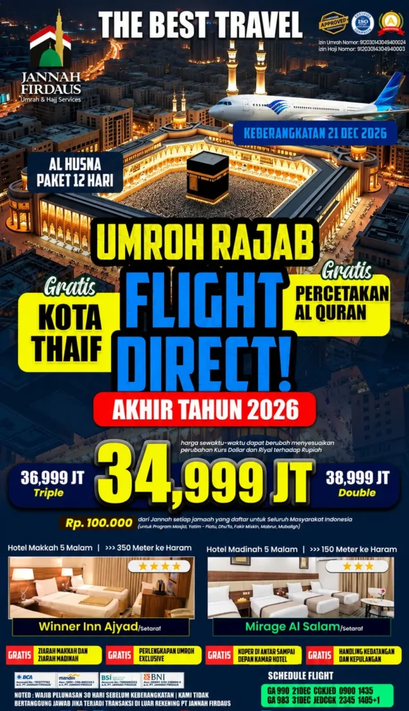 Paket Al Husna – Program 12 Hari