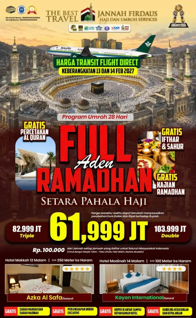 Umroh Full Ramadhan Aden – 28 Hari