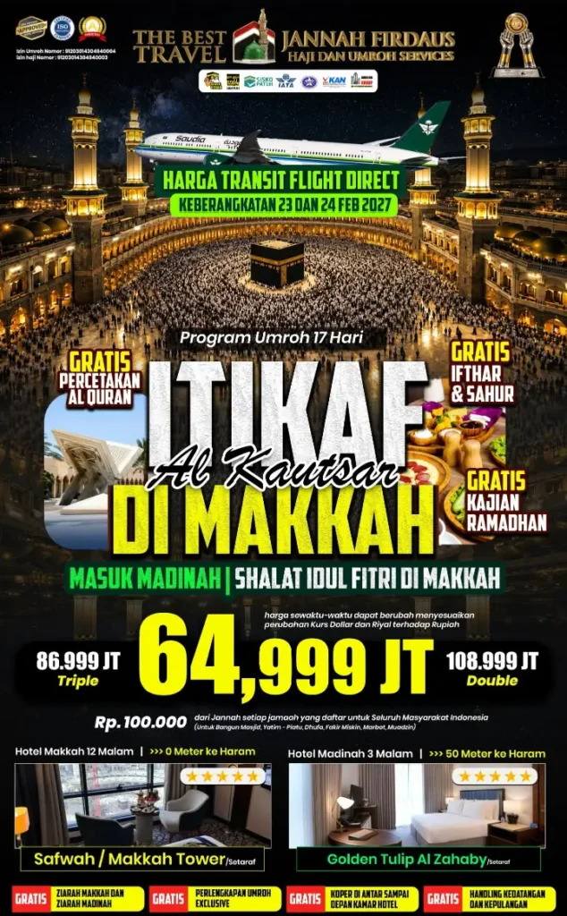 Umroh Itikaf Ramadhan Al Kautsar – 17 Hari